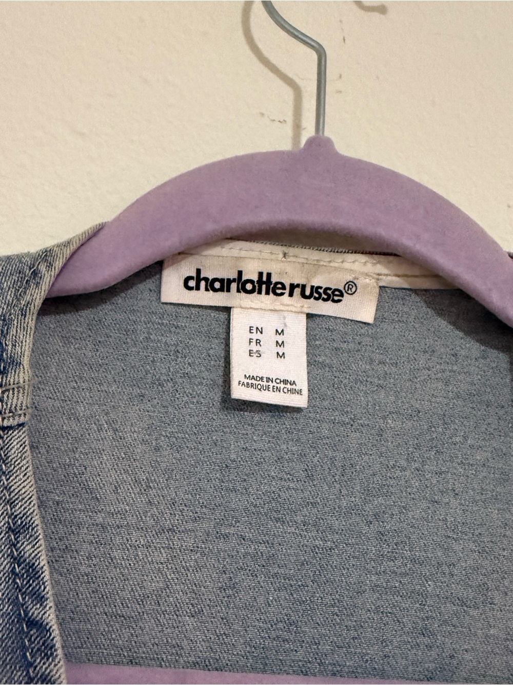 Y2K Denim Star Vest Button Front Size M - Picture 5 of 5